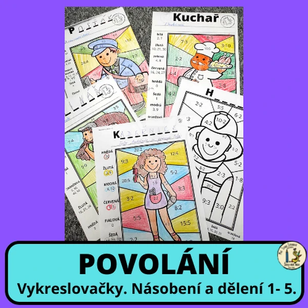 POVOLÁNÍ - VYKRESLOVAČKY - NÁSOBILKA 1-5