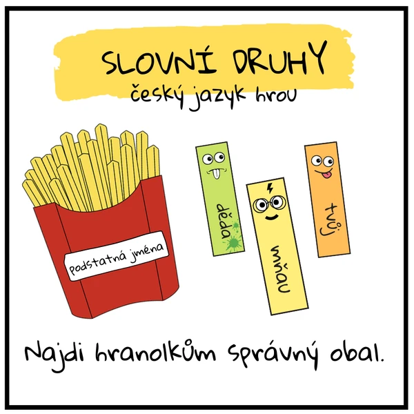 SLOVNÍ DRUHY - šílené hranolky 