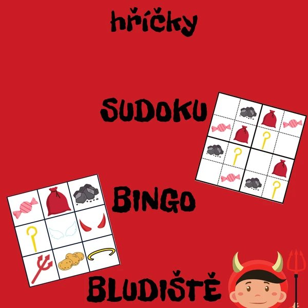 Čertovské hříčky - BINGO a SUDOKU