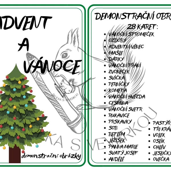 Advent a Vánoce - demonstrační obrázky