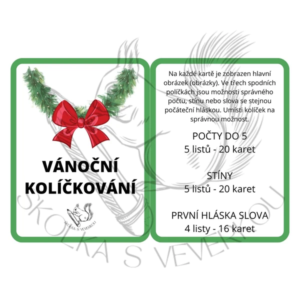 Advent a Vánoce - kolíčkování