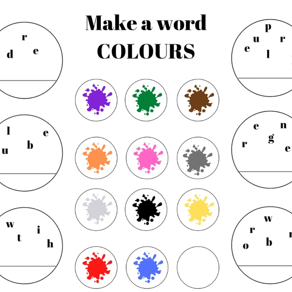 Make a word- Colours