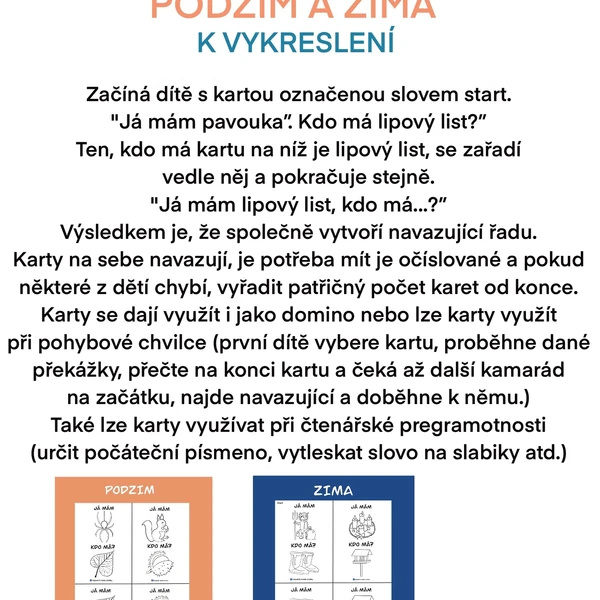 Já mám, kdo má k vykreslení- podzim a zima