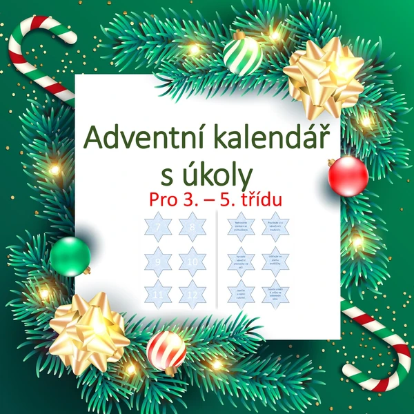 Adventní kalendář s úkoly 🎄
