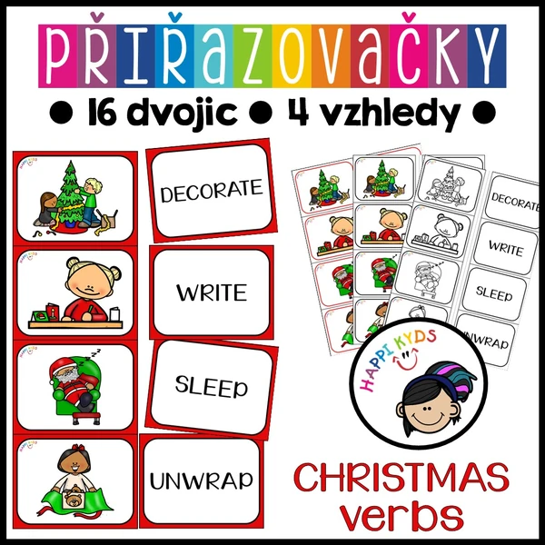 Přiřazovačky - CHRISTMAS verbs