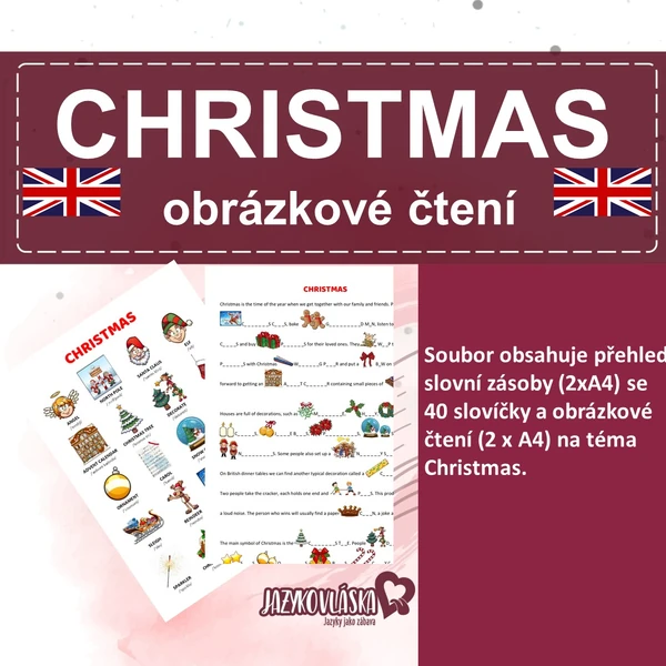Christmas obrázkové čtení