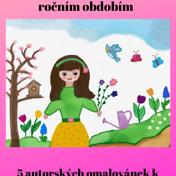 Obrázky  k povídání - Ema a její putování ročním obdobím