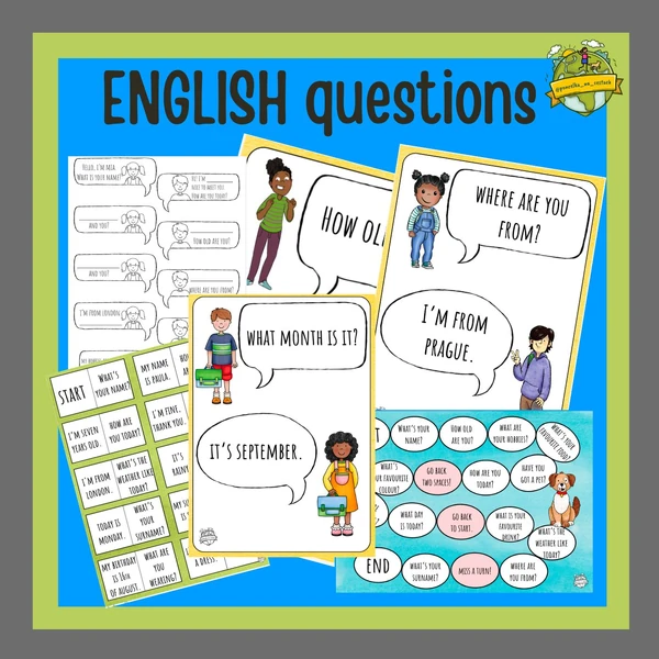 English questions & anglické základní otázky