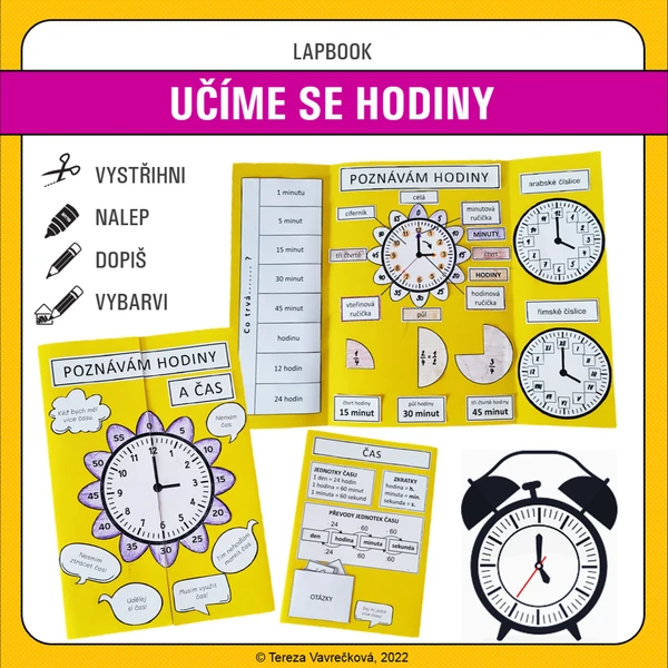 Učíme se hodiny - lapbook