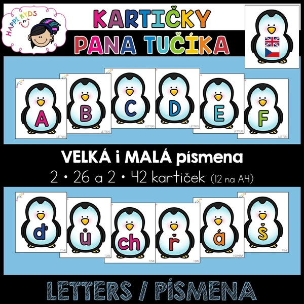 Kartičky pana Tučíka - LETTERS/PÍSMENA