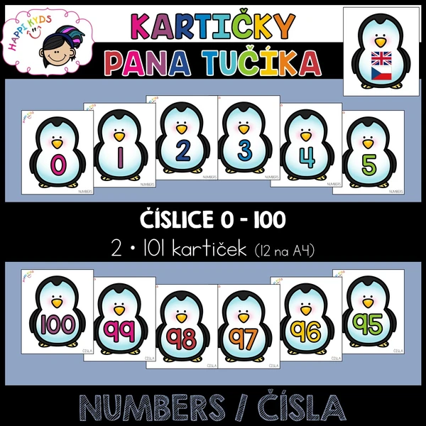 Kartičky pana Tučíka - NUMBERS/ČÍSLA