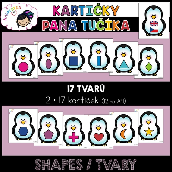 Kartičky pana Tučíka - SHAPES/TVARY