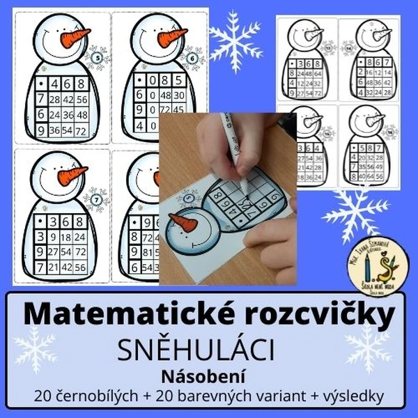 Sněhuláci - násobení