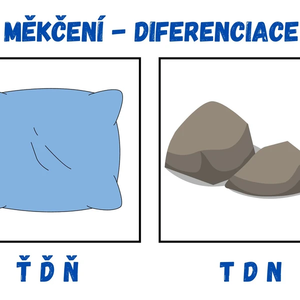 Měkčení - diferenciace hlásek TDN a ŤĎŇ