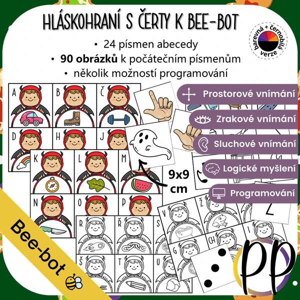 Hláskohraní s čerty k Bee-bot