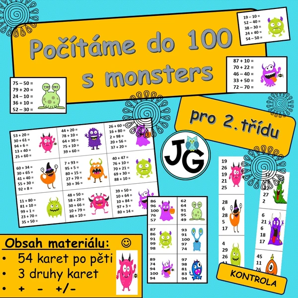 Počítáme do 100 s monsters
