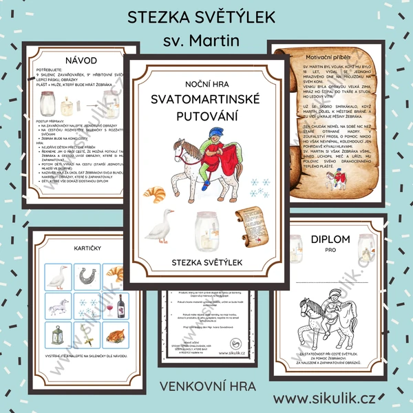 SVATOMARTINSKÉ  PUTOVÁNÍ stezka světýlek