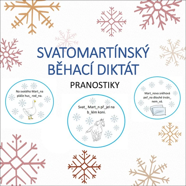 Svatomartinský běhací diktát - PRANOSTIKY
