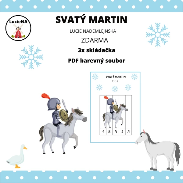 Svatý Martin - skládanka zdarma