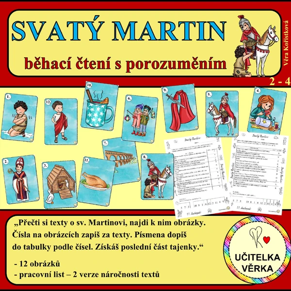 SVATÝ MARTIN – běhací čtení s porozuměním