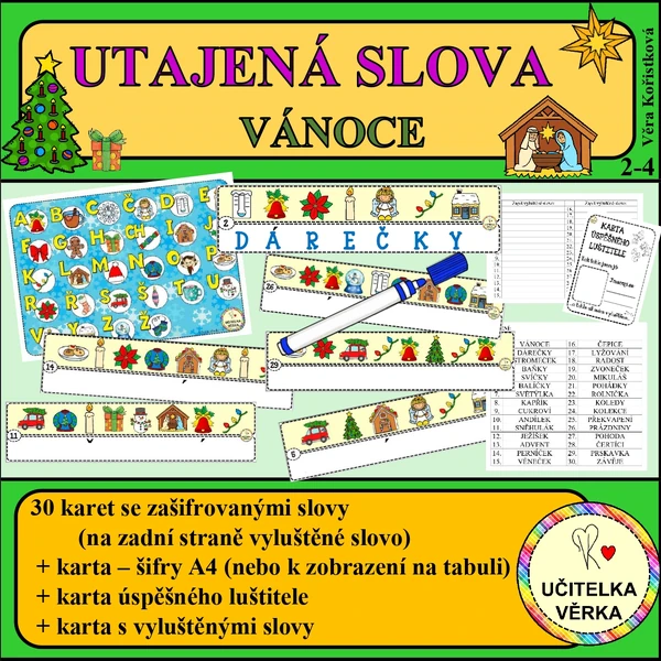  UTAJENÁ SLOVA – VÁNOCE