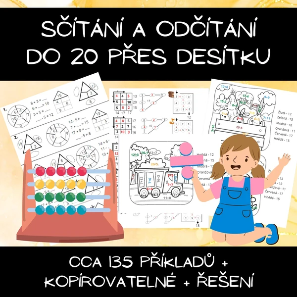 Sčítání a odčítání do 20 přes desítku