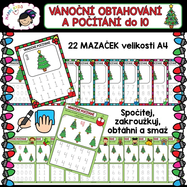 VÁNOČNÍ POČÍTÁNÍ A OBTAHOVÁNÍ - mazačky