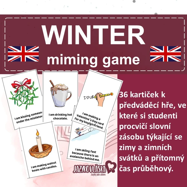 Winter miming game