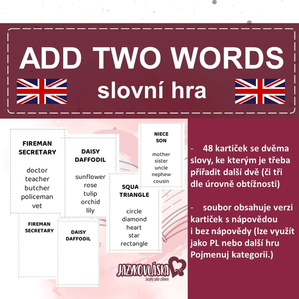 Add two words slovní hra