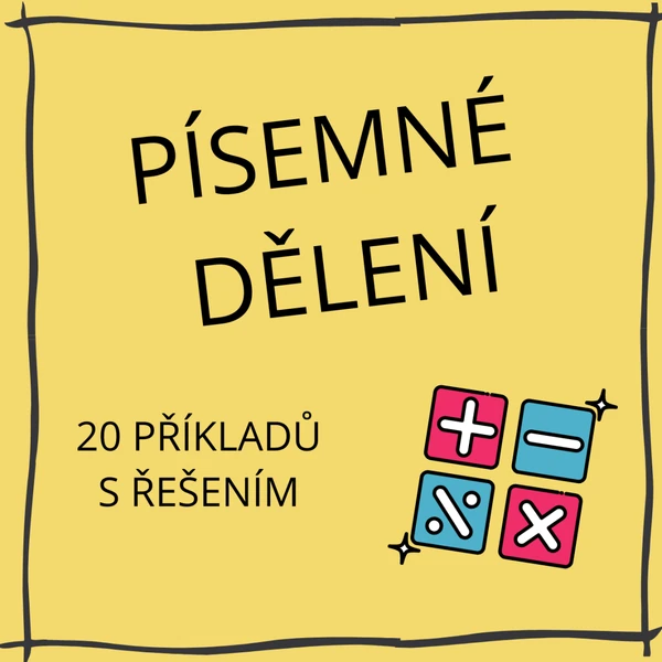 Přirozená čísla - písemné dělení