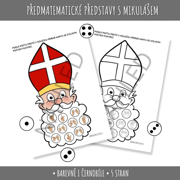 Předmatematické představy s Mikulášem