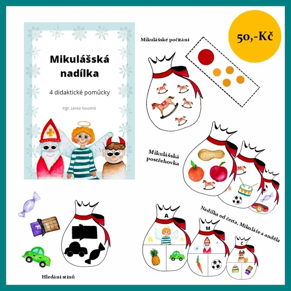 Mikulášská nadílka - soubor didaktických pomůcek