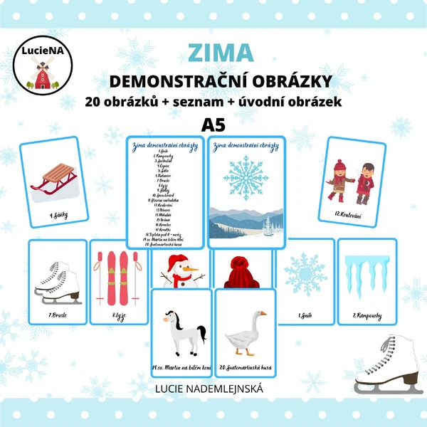 Zima - demonstrační obrázky