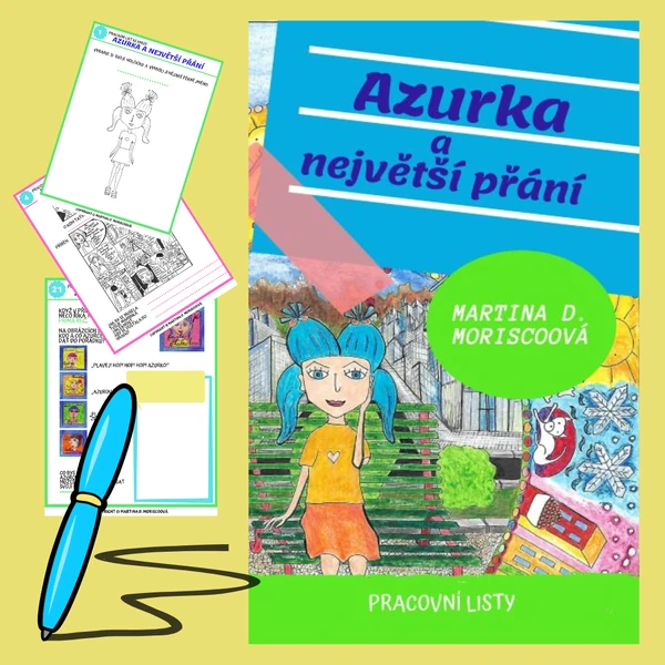Azurka a největší přání - pracovní listy