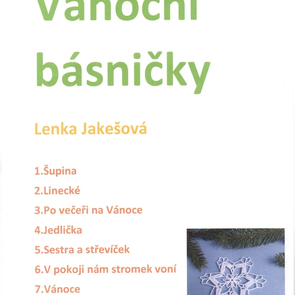 Výukový materiál. Vánoční básničky