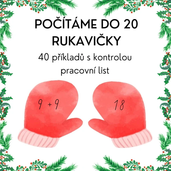 Počítáme do 20 - rukavičky