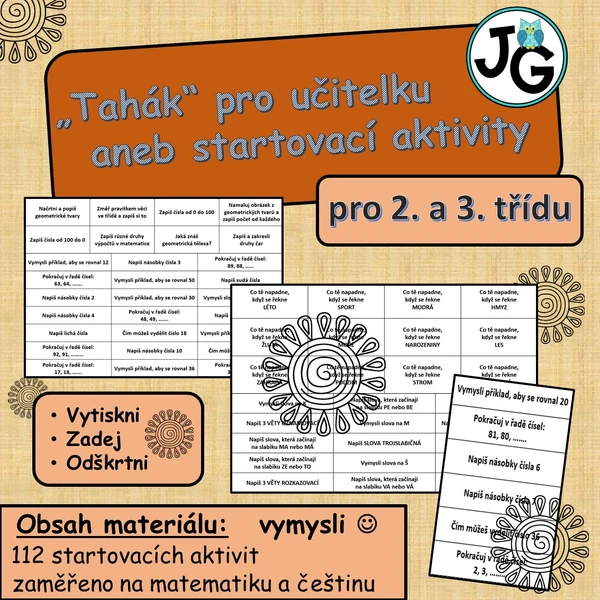 Tahák pro učitelku aneb startovací aktivity