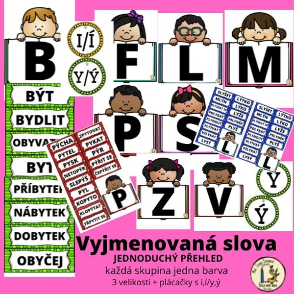 VYJMENOVANÁ SLOVA - jednoduchý přehled