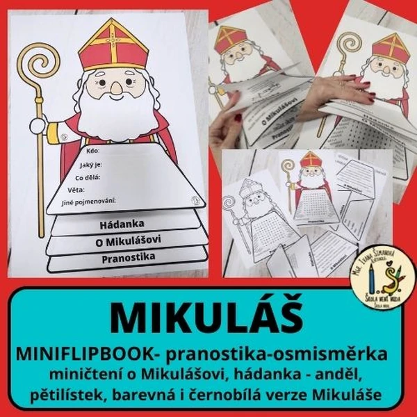 Mikuláš - miniflipbook