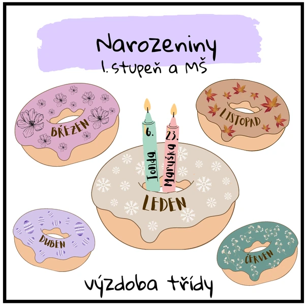 Narozeniny - donutky