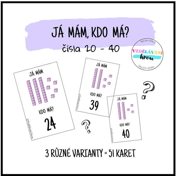 Já mám, kdo má? - čísla 20 - 40