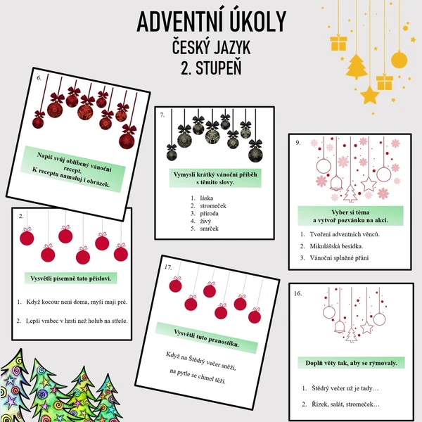 ADVENTNÍ ÚKOLY PRO 2.STUPEŇ 