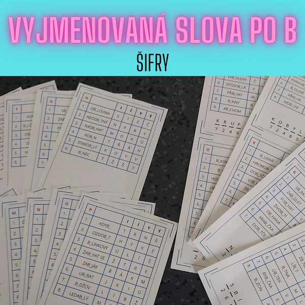 Vyjmenovaná slova - šifry