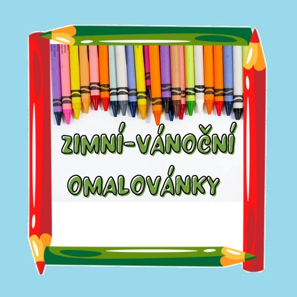 ZIMNÍ a VÁNOČNÍ tematické omalovánky