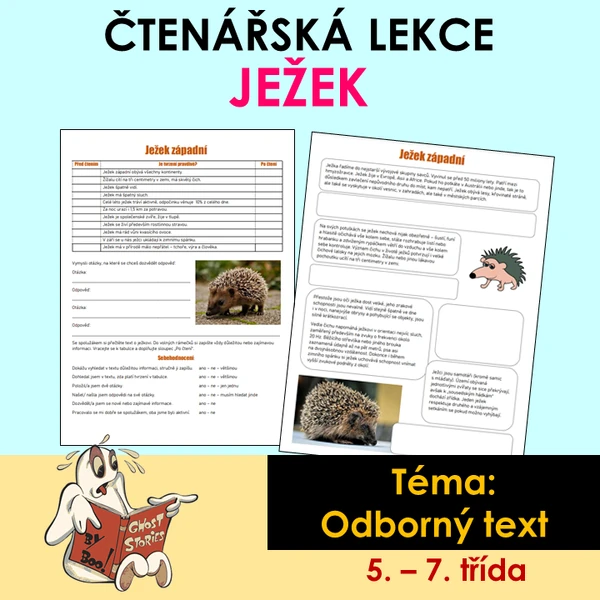 Práce s odborným textem - ježek