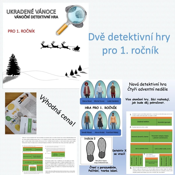 Vánoční detektivní hry pro 1. ročník