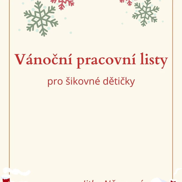 Vánoční pracovní listy