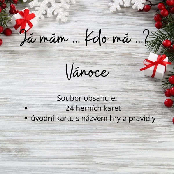 Já mám ... Kdo má ...? Vánoce