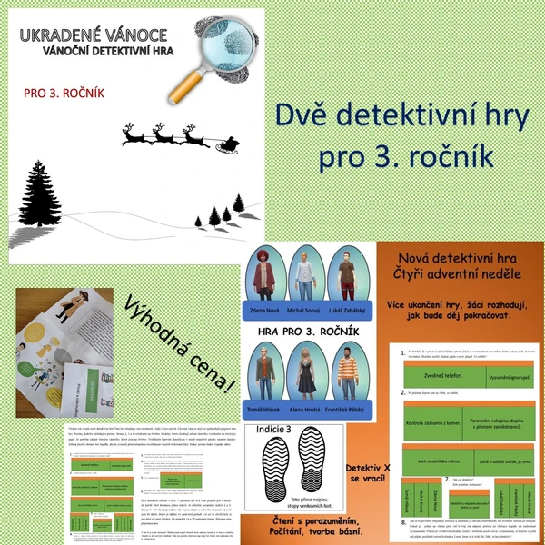 Vánoční detektivní hry pro 3. ročník