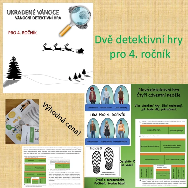 Vánoční detektivní hry pro 4. ročník